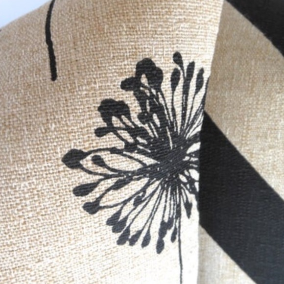 ❌SOLD❌2 Custom Black Linen Pillow Covers 24x24 - Picture 3 of 8